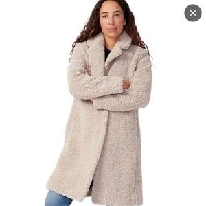 NEVER BEEN WORN, SZ M, J Crew Teddy Sherpa Topcoat